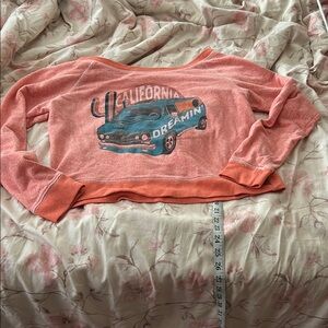 Life Clothing Co Great Condition Off Shoulder Cowneck Sweatershirt! Adorable L